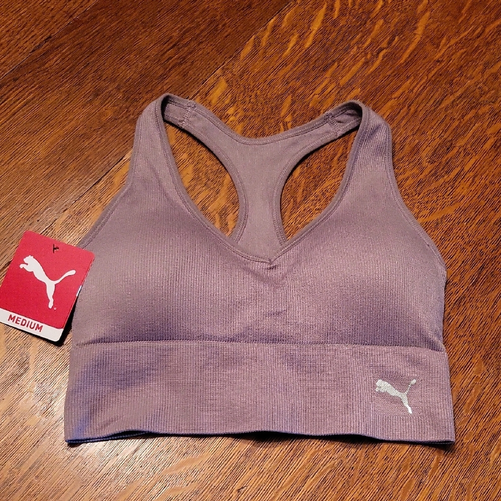 Puma Purple Racerback Sports Bra for Intimates & Sleepwear